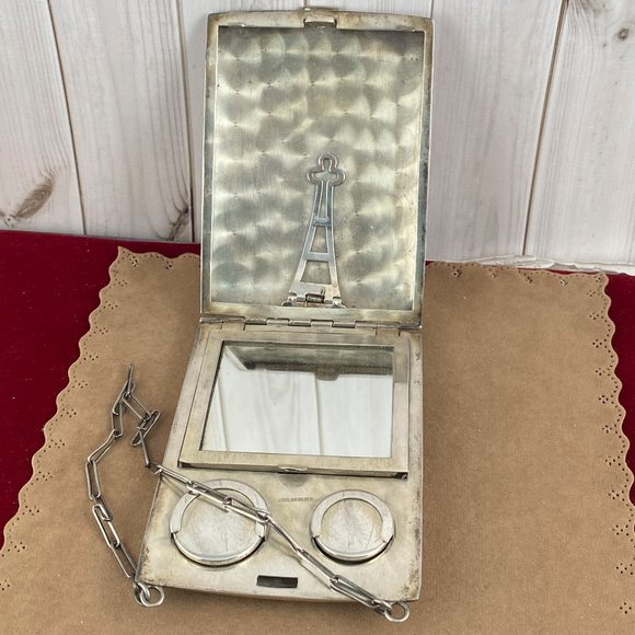 Vintage exceptional 1920's Handmade Ladies Sterling Silver Dance Purse - Picture 5 of 13